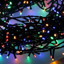 EXTRALINK LAMPKI LED 500L MULTIKOLOR, DŁ. 3 + 25 M WEWN/ZEWN *9584