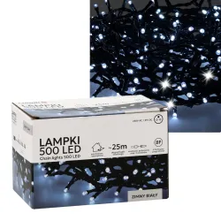 Extralink LED-Lichter, 500L Kaltweiß, Länge 3 + 25 m Innen/Außen
