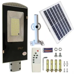 Extralink Gartenlaterne, Leistungsstarker 200W Solar Straßenlampe mit 247LED Panel