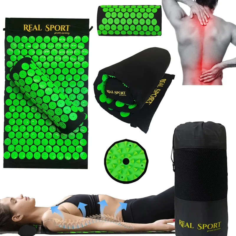 Alfombra de Acupresión Extralink, cojín saludable con picos que estimula la circulación, almohada de masaje