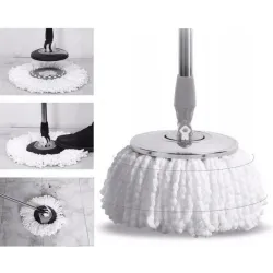 Extralink Rotating Spin Mop, 360 Spin Turbo 3-in-1 + 2 Mop Heads