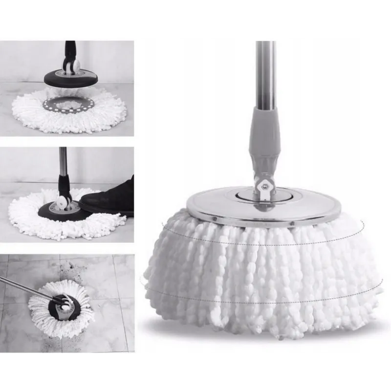 Extralink Rotating Spin Mop, 360 Spin Turbo 3-in-1 + 2 Mop Heads