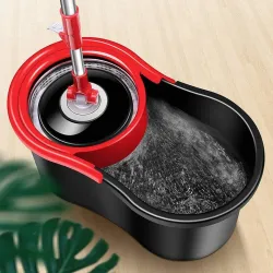 Extralink Dönme Paspas, 360 Spin Turbo 3'ü 1 Arada + 2 Mop Başlığı