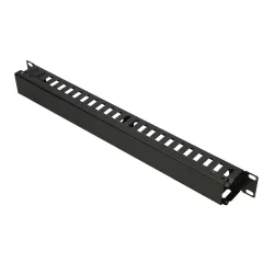 Extralink | Organizzatore di cavi | 1U con copertura in metallo