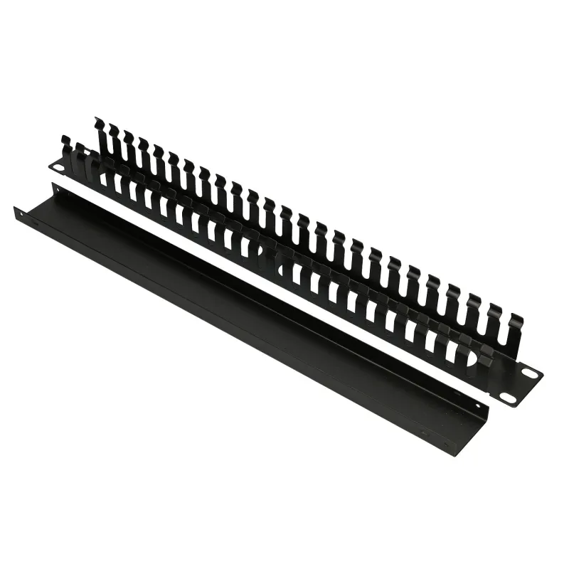 Extralink | Organizzatore di cavi | 1U con copertura in metallo