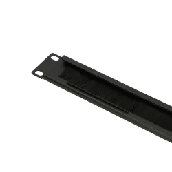 Extralink | Kabelorganizer | 1U mit Bürste, schwarz