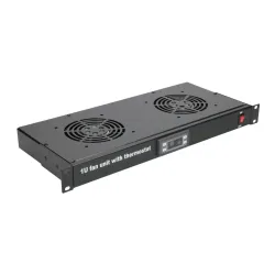 Extralink | Painel de ventilador | 19 ", 2 ventiladores, com termostato