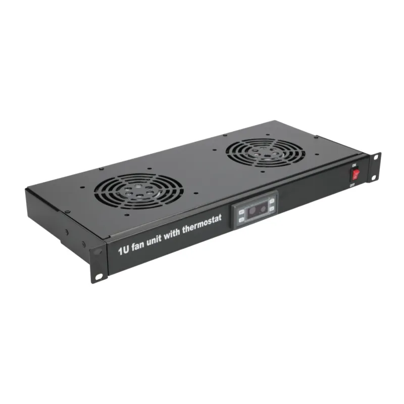 Extralink | Painel de ventilador | 19 ", 2 ventiladores, com termostato