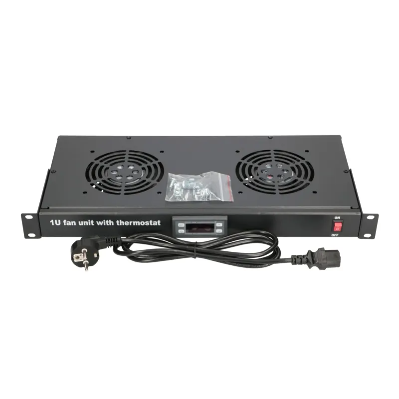 Extralink | Pannello ventola | 19", 2 ventole, con termostato