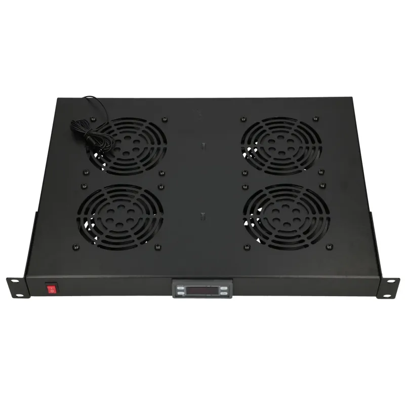 Extralink | Fan panel | 19", 4 fans, for rack cabinets, with thermostat