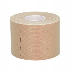 Fita de Kinesiologia Extralink, fita esportiva pro 5mx5cm bege