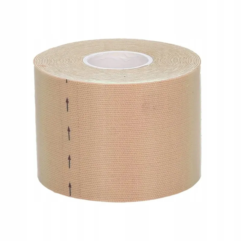 Extralink Kinesiology Tape, kinesiotaping sports tape pro 5mx5cm beige