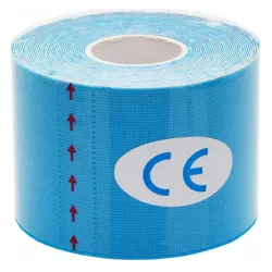 Fita de Kinesiologia Extralink, Fita Esportiva Pro 5mx5cm Azul