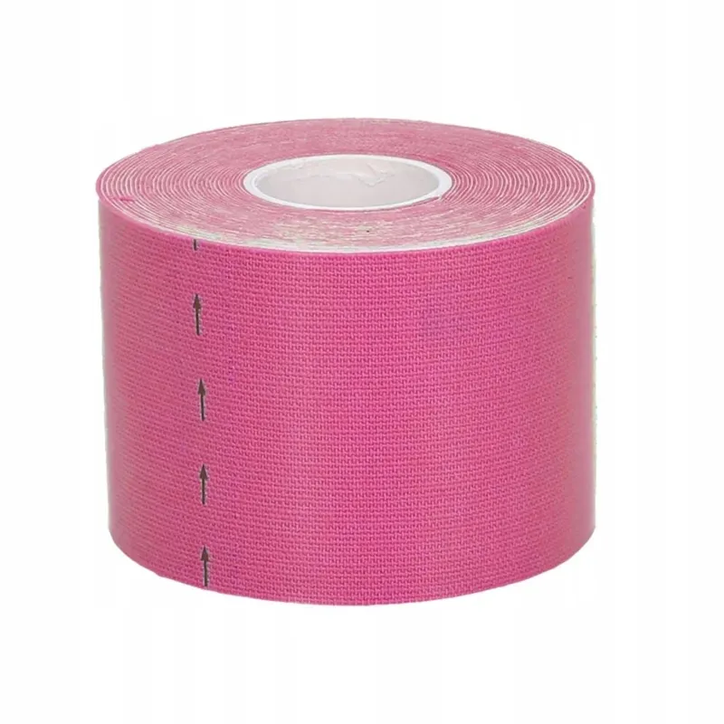 Extralink | Plastry | tape tejpy kinesiotaping tejp taśma kinesio sport pro 5mx5cm róż