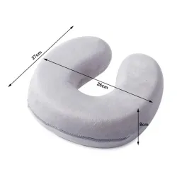 Extralink | Almohada de viaje | alrededor del cuello, turista, gris