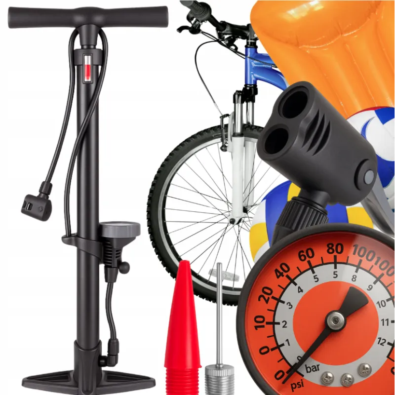 Extralink | Bicycle and Car Pump | with Pressure Gauge