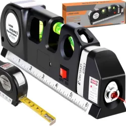 Extralink Mezura Şeridi ile Lazer Su Terazisi, 250cm