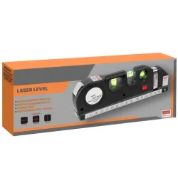 Laserová vodováha Extralink s metrem, 250cm