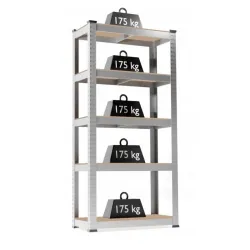 Extralink Shelf, 5-Tier 180x90x30cm 175 kg