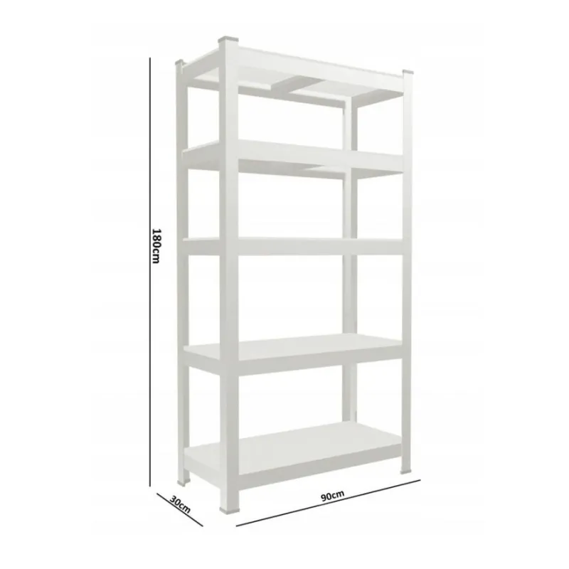 Полка Extralink, 5 уровней 180x90x30см 175 кг