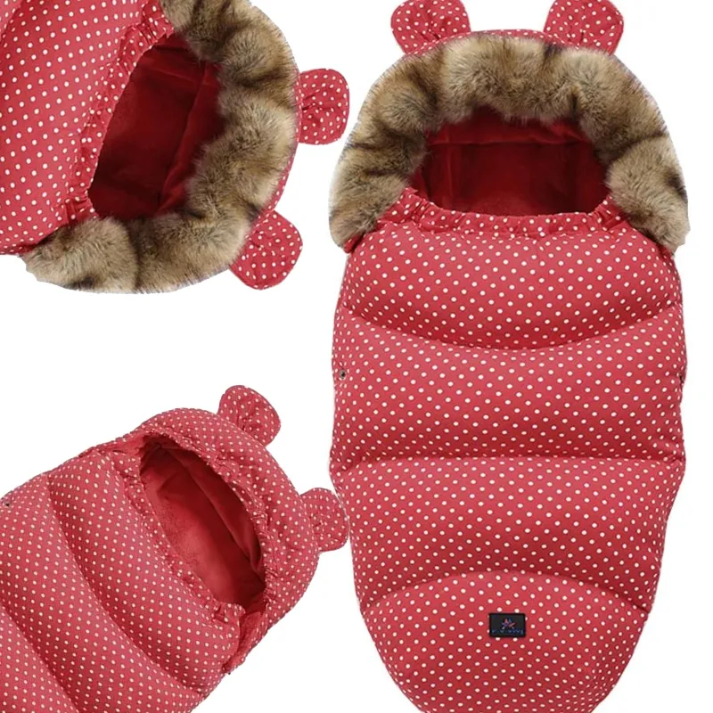 Extralink Bebek Uyku Tulumu, Puset, Oto Koltuğu ve Kızak için - Kulaklı, Yalıtımlı, Polar, 100cm