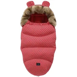 Extralink Bebek Uyku Tulumu, Puset, Oto Koltuğu ve Kızak için - Kulaklı, Yalıtımlı, Polar, 100cm