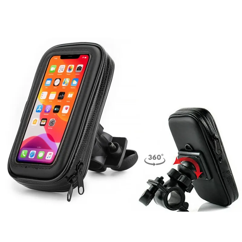 Suporte para Telefone de Bicicleta Extralink, Impermeável, Rotação 360, Fechamento Seguro