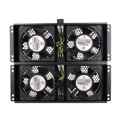 Extralink | 4 Way fan unit | for standing cabinets, 2m cable with EU plug