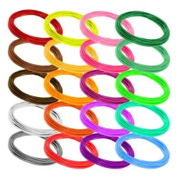 Запасной филамент PLA для 3D-ручки Extralink, 100м (20x 5м)