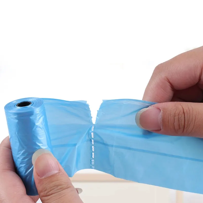 Bolsas de Desperdicio para Perro Extralink, Bolsas de Plástico Fuertes para Excremento 120 Piezas, 8 Rollos, Azules
