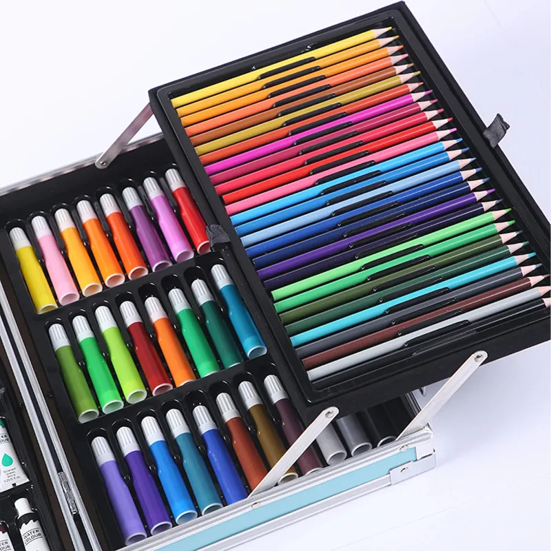 Extralink Painting Set for Kids, Artistic Craft 145 Pieces Large Suitcase