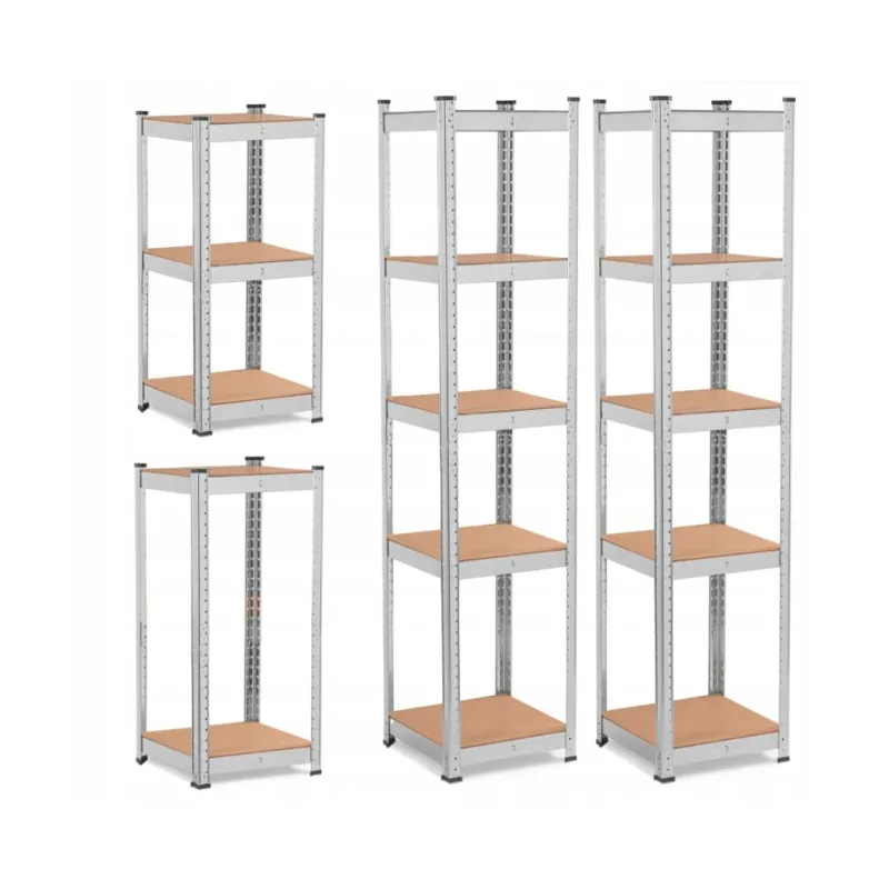 Extralink | Conjunto de duas prateleiras de 5 níveis | 180x40x40cm, 175kg