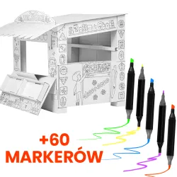 Набор из 60 маркеров + Игрушка Рынок Extralink