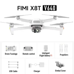 FIMI X8T V640 Basic | Drone | câmera termográfica, 1x bateria, 4K, GPS, alcance até 20km
