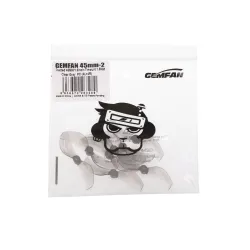 Gemfan 45mm Zweiblatt-Drohnenpropeller Grau, 8 Stück