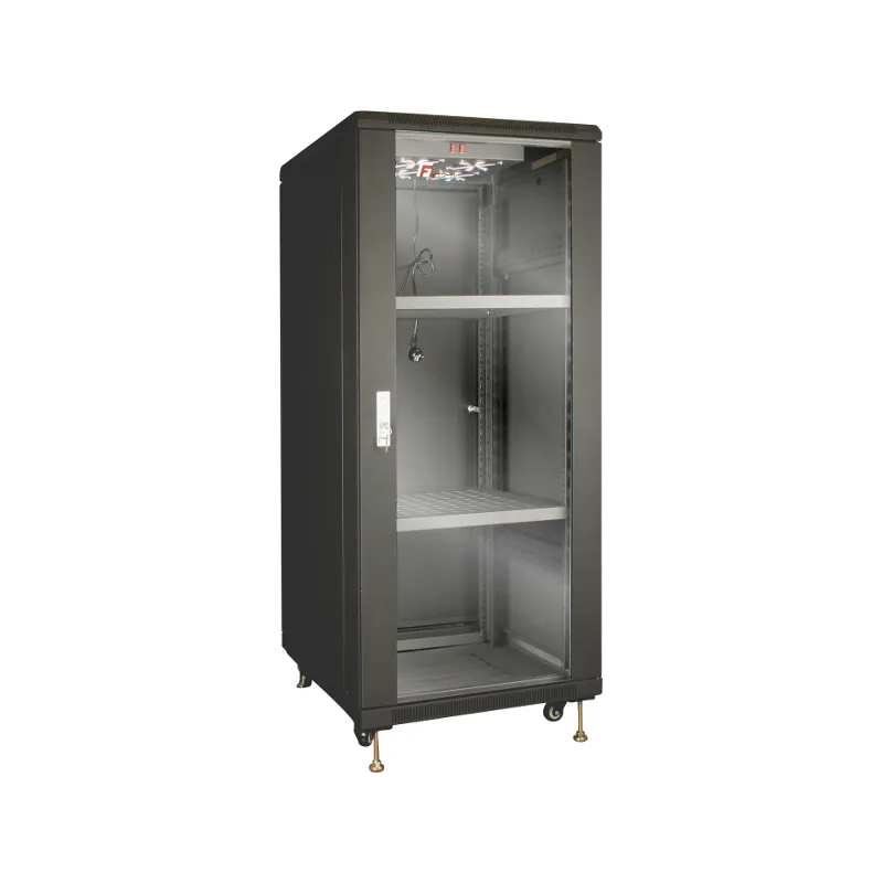 Getfort 27U 600x1000 | Rack cabinet | standing, 2 shelfs, 4 fans