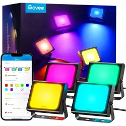 Govee H7060 LED Projektörler, RGBICWW, IP65, Bluetooth, Wi-Fi