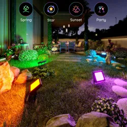 Govee H7060 LED Projektörler, RGBICWW, IP65, Bluetooth, Wi-Fi