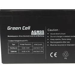 Green Cell AGM 12V 7.2Ah | Batería | de libre mantenimiento