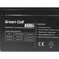 Green Cell AGM 12V 12Ah | Battery | Maintenance-free