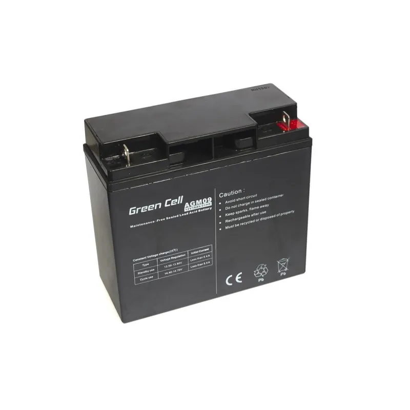 Green Cell AGM 12V 18Ah | Battery | Maintenance-free