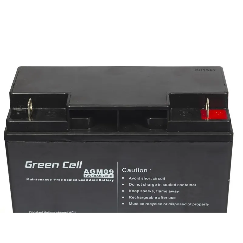 Green Cell AGM 12V 18Ah | Battery | Maintenance-free