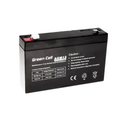 Green Cell AGM 6V 7Ah | Battery | Maintenance-free