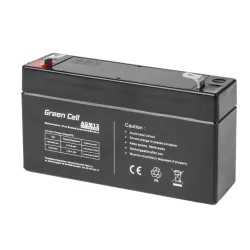 Green Cell AGM 6V 1.3Ah | Battery | Maintenance-free