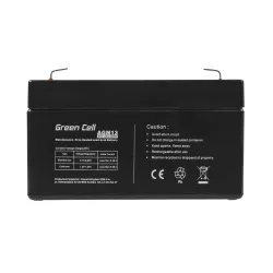 Green Cell AGM 6V 1.3Ah | Battery | Maintenance-free