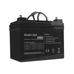 Green Cell AGM 12V 33Ah | Batería | de libre mantenimiento