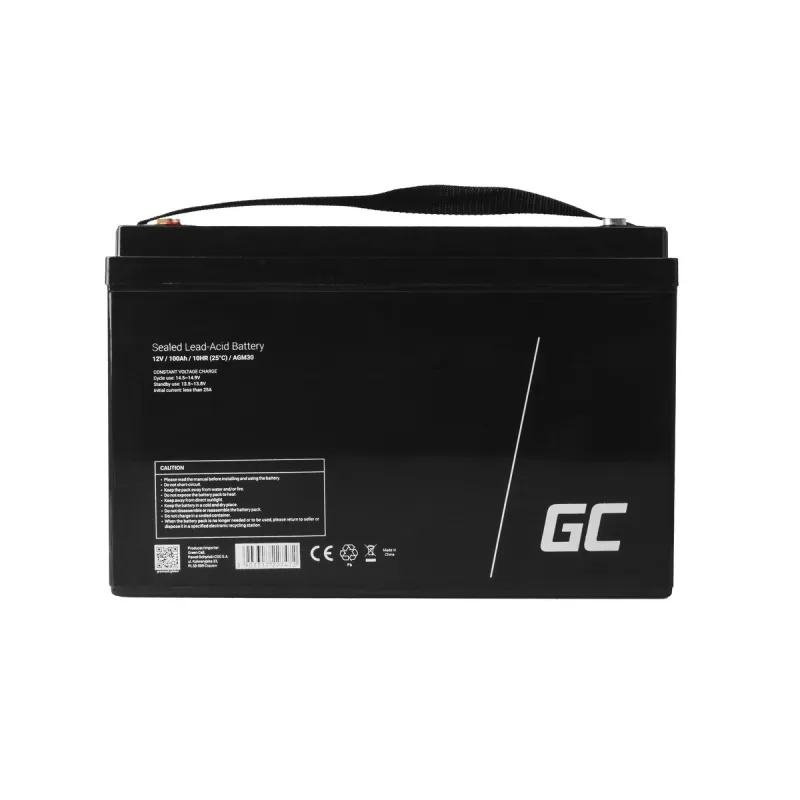 Green Cell AGM 12V 100Ah | Batería | de libre mantenimiento