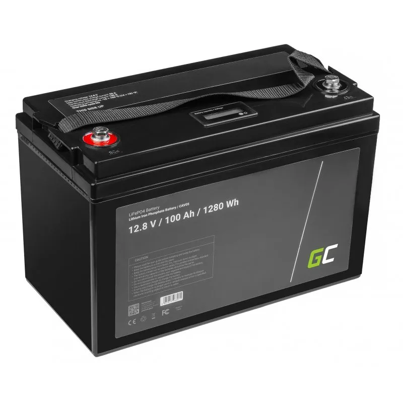 Green Cell CAV05 LiFePO4 12,8 V 100 Ah | Batteria | litio ferro fosfato