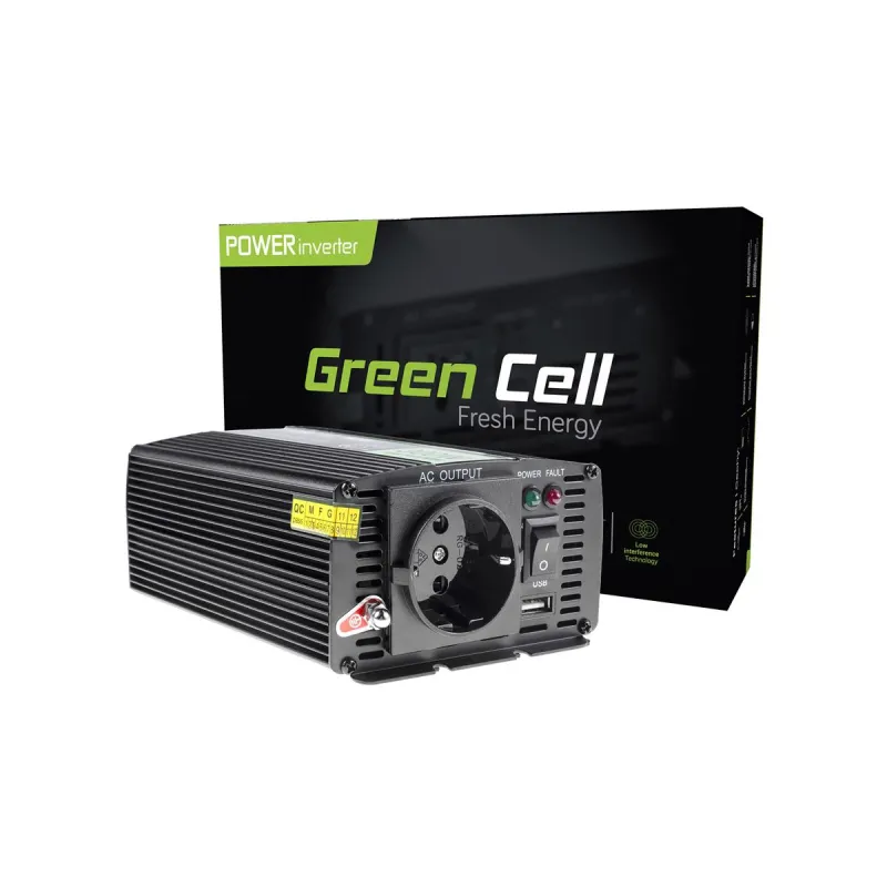 Green Cell INV01DE | Conversor de tensao | carro 12V, 300W
