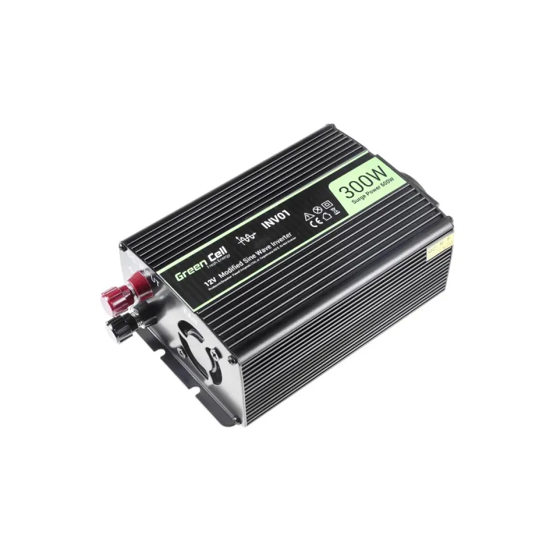 Green Cell INV01DE | Convertidor de voltaje para coche | 12V, 300W